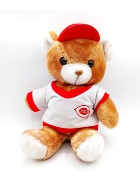 Steven Smith Cincinnati Reds MLB Plush Teddy Bear Baseball Shirt Vintage 13"
